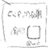 Static 50x50 pixel AIM buddy icon with low-resolution grayscale rendering of abstract shapes and text-like forms within a bordered frame.