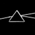 A black-and-white animated contact sheet showing six frames of a minimalist stick-figure pyramid with light rays, surrounded by repeated text "got" and "floyd?" in varying positions across the grid.
