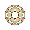 Circular and oval-shaped metallic objects with central holes, displayed in multiple views including front, side, and edge profiles.