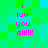 Pixelated green and cyan background with pink text reading 'i luv you all!!!!' in four identical vertical