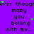 Purple background with repeated text 'maby you belong with me...' and scattered green and purple stars, animated with star movement.