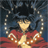 Static 48x48 pixel buddy icon depicting a character with dark hair and red clothing against a starry background, rendered in low-resolution pixel art style.