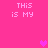 Pixelated pink background with repeated text and heart symbols in varying positions across frames.