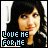 A 48x48 pixel buddy icon featuring a person with long dark hair and light skin, displayed in two side-by-side frames showing text color variation.