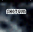 Pixelated text 'SHOTGUN' and 'WEDDING' appear in a of dark, cloudy backgrounds with subtle light effects