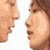 A four- shows a woman's face transitioning from profile to close-up, with subtle shifts in expression and head position