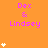 Orange background with repeated pink text "Dex & Lindsey" and white flower icons in a pattern, some flowers animated to change from single to stacked forms