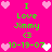 Bright pink background with green text reading "I Love Jimmy <3" and date "10-19-07", surrounded by alternating light pink and white pixel hearts.