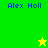 Four display "Alex Holl" text with a star icon changing color between yellow and green on alternating backgrounds