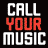 Black background with red and white text elements including 'CALL YOUR MUSIC', 'verizon wireless 358', and 'CAST' alongside two red circular icons.