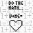Static pixel art displays 'DO THE HATE' text above a heart outline, with red animated fill in the right