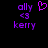 Purple pixelated text and symbols on black background, with one version showing a heart symbol and another showing a less distinct symbol.