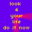Yellow pixelated text on purple background with red light effects, displaying 'look 4 your life do it now' in two mirrored