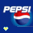 Two side-by-side pixelated Pepsi logos with blue backgrounds, each featuring a red-and-white bottle cap icon and a small heart below.