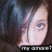Pixelated close-up of a person's face with light skin and dark hair, featuring a black banner with white text at the bottom.