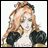 A pixelated anime-style character with long orange hair and a black-and-yellow outfit on the left, next to "Anime IM" text in white stylized font on a black background on the right.
