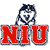 Pixelated icon shows a blue and white dog-like mascot above large red letters 'NIU' with gray outlines on white background.