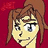 Pixelated cartoon-style head with brown hair and blue eyes on red background, showing four distinct facial expressions in a
