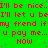 Green background with red text repeating 'I'll be nice..I'll let u be my trend if my friend if u pay me... u pay me...' and 'Now' in four