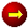 A 3x3 contact sheet of nine animated frames showing a red circular icon with an arrow that changes color and style across the sequence.