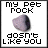 nine shows a purple rock with text 'my pet rock' above and 'doesn't like you' below, each displaying slight variations in the rock's shape and text lettering