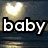 A four- of pixelated icons with text overlays: 'baby' over a moonlit beach, 'I' over two hands forming a heart, 'LOVE' over pink hearts, and 'eu' with red-green arrows