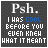 A 4x4 grid of animated frames showing a pixelated text-based icon with changing color accents on the phrase "I WAS COOL BEFORE YOU EVEN KNEW WHAT IT MEANT" against a dark gray background.