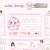 Static pixelated image of a light pink interface with a central circular avatar placeholder and text blocks, surrounded by smaller indistinct elements.