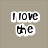 Pixelated text reads "I love the brothers" with a heart symbol, alongside three vertical of a person wearing sunglasses and dark clothing against light backgrounds