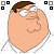 Animated contact sheet featuring Family Guy characters Peter Griffin and Brian with text overlays about alphabits, Cheerios, and 'Ooooo' in a pixelated cartoon style.