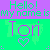 Pixelated graphic with green text on purple background reading "Hello! My name is" above pink text "Tori" and a heart symbol.
