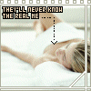 nine identical shows a person lying on a white surface with text above reading "THEY'LL NEVER KNOW THE REAL ME" and a downward arrow