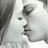 Black-and-white pixelated image of two people kissing on the left, with text on the right reading "I love You More then Anything" in white block letters.