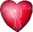 Nine red heart-shaped icons arranged in a , each with a white crack pattern and subtle gradient shading
