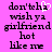 Pixelated text on bright pink background with one frame showing a white heart replacing the 'a' in 'wha'.