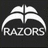 A pixelated black-and-white icon features a stylized razor blade above the word "RAZORS" in blocky capital letters.