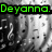 Four- displays text and symbols: 'Deyanna.', peace sign, guitar, and 'Cool!' with a soccer ball