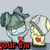 Two cartoon characters with heart symbols on their chests, one with dark hair and the other with light hair, in a pixelated animation with red text overlays.