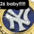 Pixelated icon with black banner displaying 'boby' text and multiple exclamation marks above a blue-and-white circular emblem on golden background.