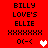 Red background displays text and pixel art with heart symbol animation.