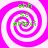 Four identical spiral patterns with green text on a pink background, each showing 'ohh so smexi' in pixelated font.