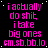 A static digital image with repeated pink text on a black background, featuring small white dots scattered across the surface.