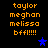 Pixelated orange text lists names and 'bffl!!!!' with blue stars on black background; one star moves from center-right to bottom-right across frames.