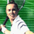 Static 48x48 pixel icon showing a tennis player in mid-swing against green background with visible dithering and low-resolution rendering artifacts.