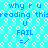 Pixelated cyan background with repeating white circular patterns and blue text reading "why r u reading this" followed by "U FAIL =/" in multiple instances.