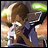 A pixelated anime-style buddy icon featuring a character with brown hair and blue clothing, alongside text reading "Anime IM" and "com" on a black background.