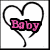 Six heart-shaped icons with text labels in various colors arranged in a , each icon featuring distinct typography and color schemes