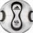 A circular icon with a soccer ball design featuring black and white patterns, red text elements below it reading "#18" and "D-Town FURY", and partial red text above the icon.