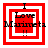 Red and white layered square frames with "I Love Maineta" text, showing animation changes in central red squares.