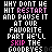 Pixelated text-based animated contact sheet showing repeated lyrics with pink highlighted words on black background, arranged in a 2x2 grid of sampled frames.